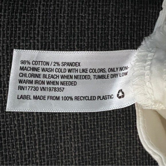 A New Day Stretch Elastizado White Shorts Size 2 Like New - Picture 6 of 6